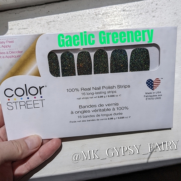 Last chance! Color Street Gaelic Greenery LIMITED EDITION Dark Green Glitter - Picture 7 of 12